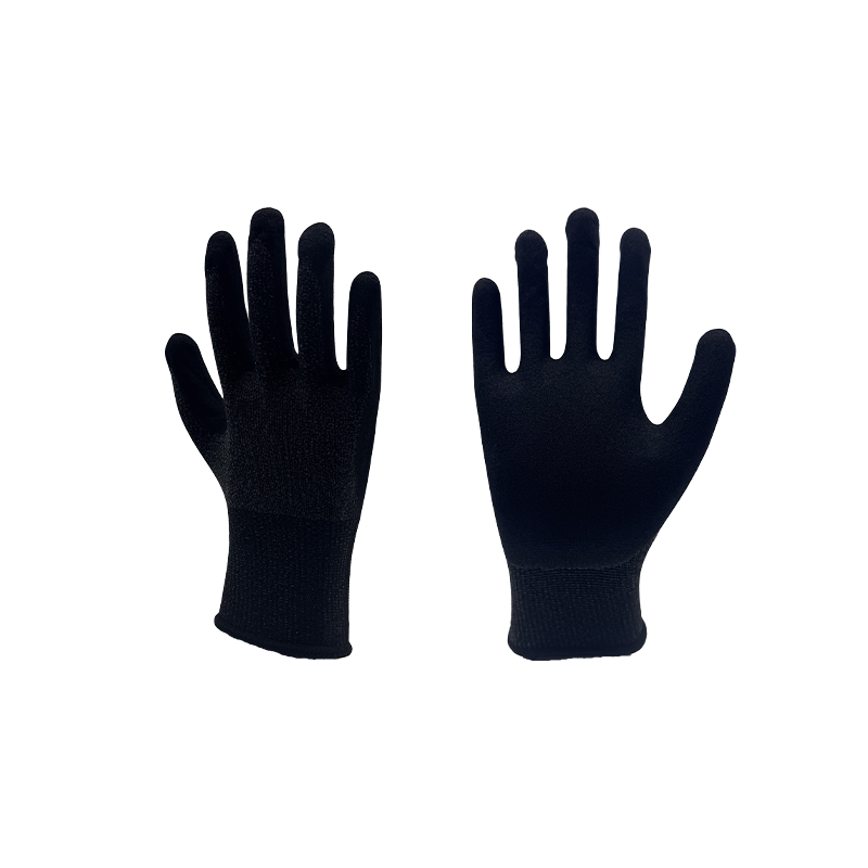 13-gauge Nano Polyester Spandex Nitrile Frosted Gloves