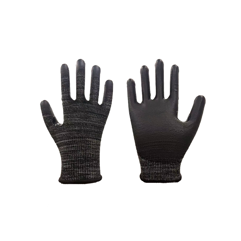 Cut-resistant at Abrasion-resistant PU Gloves (pinalakas sa base ng hinlalaki)